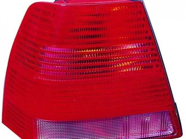 Volkswagen Bora 1998.11.01-2005.12.31 utángyártott új bal hátsó lámpa üres piros-szürke(Lim.) DEPO