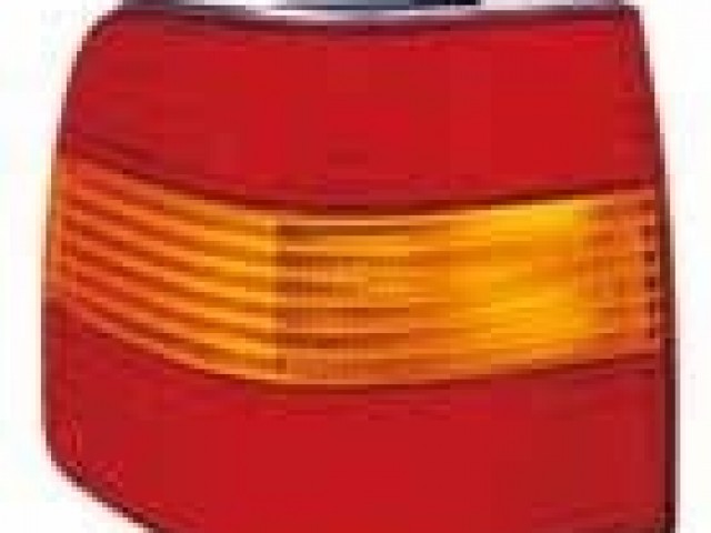 Volkswagen Passat B4 1993.09.01-1996.09.30 utángyártott új bal hátsó lámpa üres, sárga/piros (4 ajtós) DEPO