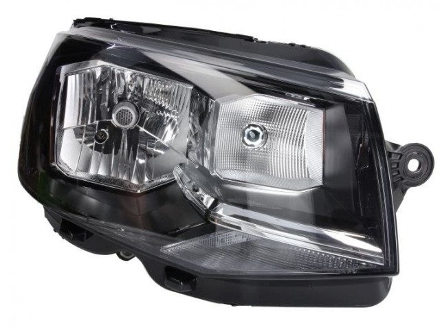Volkswagen Transporter T6 2015.07.01-2020.01.31 utángyártott új jobb első fényszóró H4, nappali fény. (motorral) DEPO