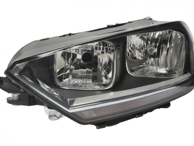 Volkswagen VW GOLF SPORTSVAN VII 2014.02.-2017.11. utángyártott új jobb első fényszóró H7/H15, motorral (fekete házas)DEPO