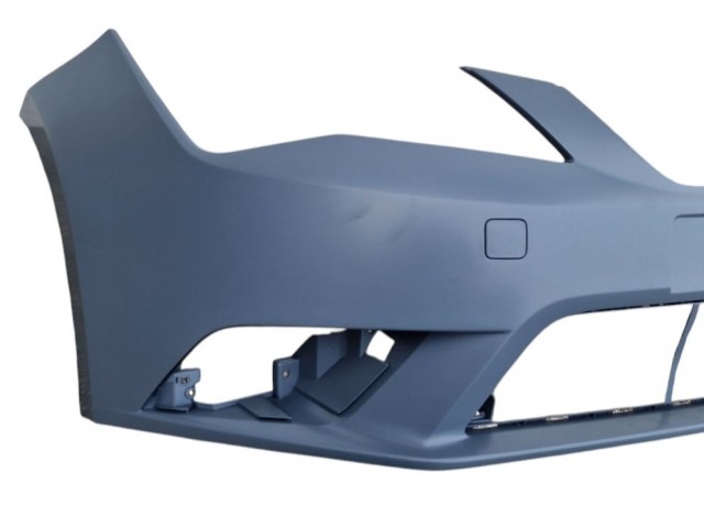 Seat Leon 5F 2012.12.01-2016.12.01 utángyártott új első lökhárító, fényszóró mosó és szenzor jelöléssel