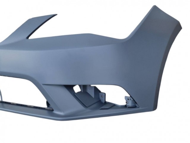 Seat Leon 5F 2012.12.01-2016.12.01 utángyártott új első lökhárító, fényszóró mosó és szenzor jelöléssel