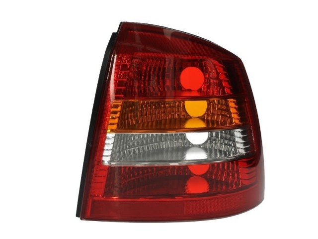 Opel Astra G 1997.09.01-2003.08.31 utángyártott új jobb hátsó lámpa üres, sárga (3/5 ajtós) DEPO