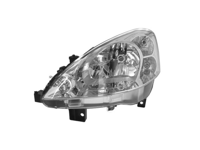 Peugeot Partner, Partner Tepee 2008.04.01-2012.03.31 utángyártott új bal első fényszóró (motorral) DEPO