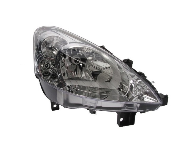 Peugeot Partner, Partner Tepe 2008.04.01-2012.03.31 utángyártott új jobb első fényszóró H4 (motorral) DEPO