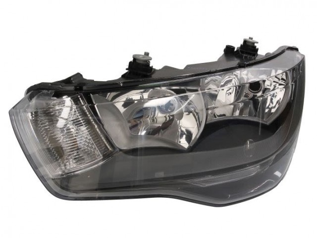 Audi A1 2010.01.01-2014.12.01 utángyártott új bal első fényszóró H1/H7 (motorral) DEPO