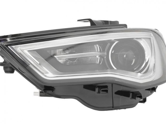 Audi A3 (8V1, 8VK,) 2012-2016 utángyártott új bal első fényszóró XENON D3S/LED króm ház. (motorral) DEPO