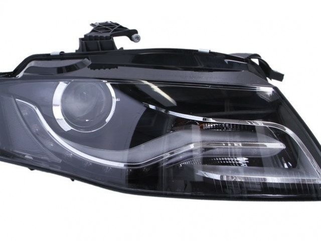 Audi A4 B8 2007.11.01-2012.01.3, A4 Allroad 2009.01.01-2011.07.31 utángyártott új jobb első fényszóró XENON/LED, nap.f., el.nélk. (motorral) DEPO