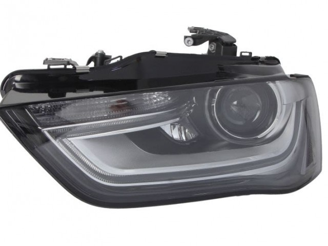Audi A4 B8 2012.02.02-2015.06.01 utángyártott új bal első fényszóró D3S/H7+LED nap.f. (motorral) DEPO