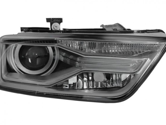 Audi Q3 2014.09.01-2018.06.30 utángyártott új jobb első fényszóró üres Bi-XENON D5S/H8+LED (motorral) DEPO