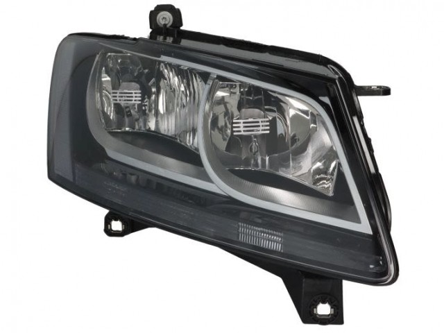 Audi Q5 8RB 2012.09.01-2016.12.31 utángyártott új jobb első fényszóró 2H7, fekete házas (motorral) DEPO