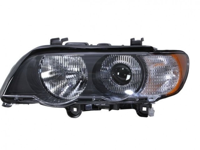 BMW X5 (E53) 2000.05.01-2003.10.31 utángyártott új bal első fényszóró D2S/HB3 Xenon fehér vill. DEPO