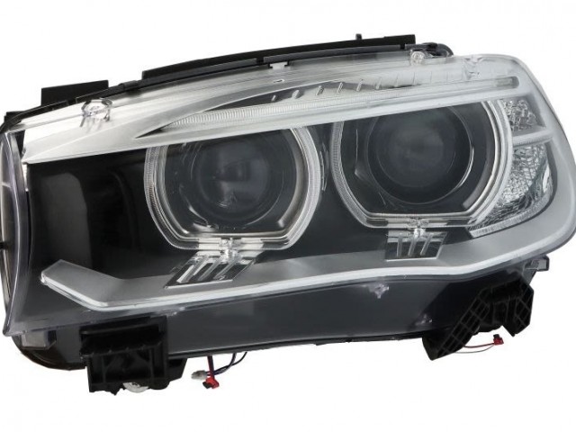 BMW X5 (F15/F85) 2013.09.01-2018-07.31 utángyártott új bal első fényszóró XENON D1S/LED elektr.nélk (motorral) DEPO
