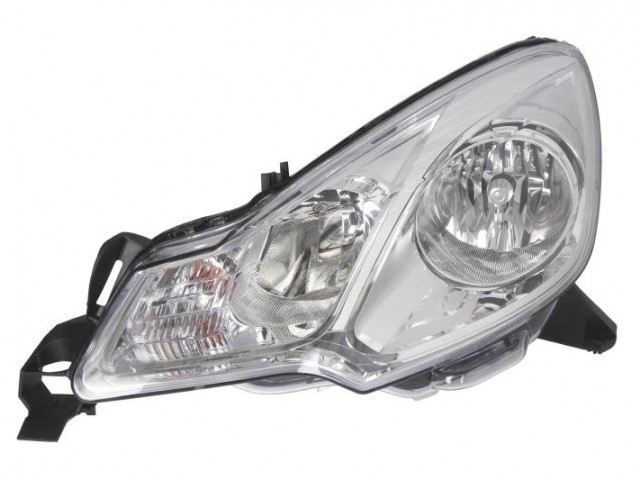 Citroen C3 2010.01.01-2013.02.28, DS3 utángyártott új bal első fényszóró H1/H7 fehér házas (motorral) DEPO