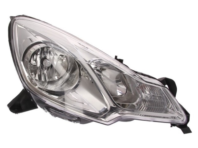 Citroen C3 2010.01.01-2013.02.28, DS3 2009-2014 utángyártott új jobb első fényszóró H7/H1, fehér házas (motorral) DEPO