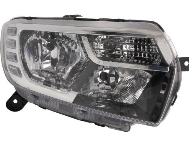 Dacia Logan II., Sandero II. 2017.09.01-2020.12.31 utángyártott új jobb első fényszóró 2H7/LED (motoros) DEPO