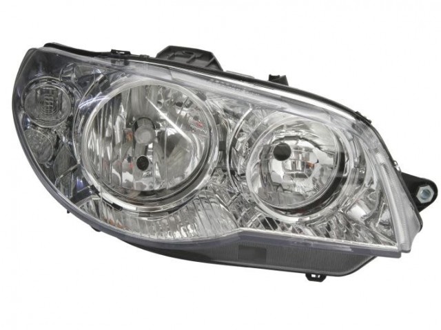 Fiat Albea 2005.01.01-2012.12.31, Palio, Palio utángyártott új jobb első fényszóró 2H7, króm házas (motorral) DEPO