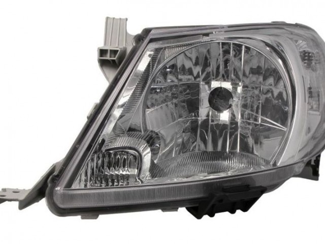 Toyota Hilux 2008.01.01-2015.12.01 utángyártott új bal első fényszóró H4 fehér villogóval (motoros) TYC