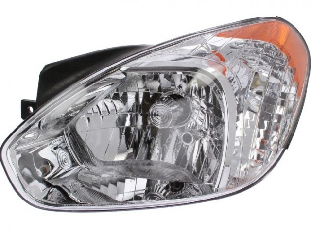 Hyundai Accent 2006.01.01-2010.06.30 utángyártott új bal első fényszóró H4 (motoros) DEPO