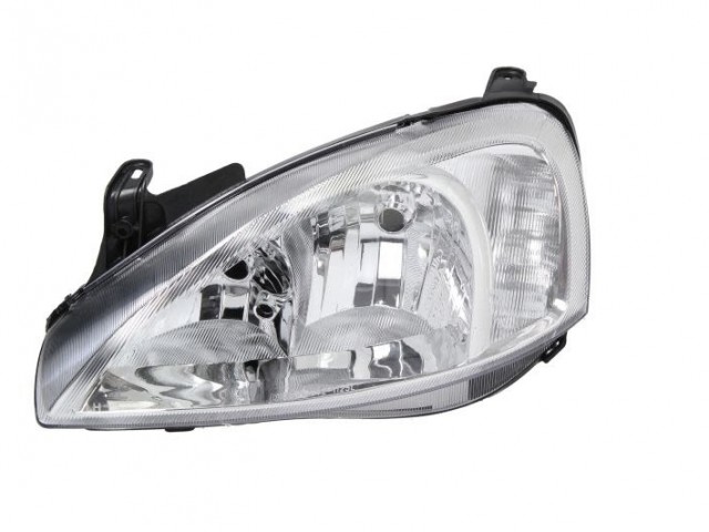 Opel Corsa C 2000.09.01-2002.08.31 utángyártott új bal első fényszóró 2H7 AL tip. (motorral) DEPO