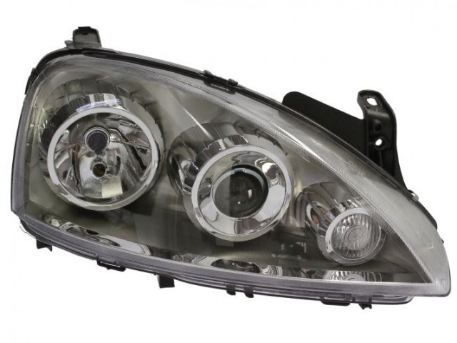 Opel Corsa C 2003-2006 utángyártott új jobb első fényszóró 2H7 DE, ZKW-tip. (motoros) DEPO