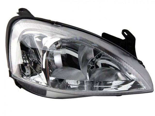 Opel Corsa C 2004.09.01-2006.08.31 utángyártott új jobb első fényszóró H7/H1 (motoros) DEPO