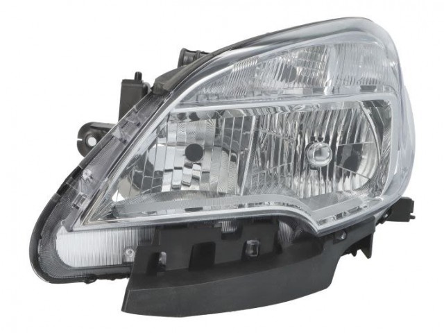 Opel Mokka 2012.09.01-2016.09.01 utángyártott új bal első fényszóró HB3/H7 napp.f. króm h. (motorral) DEPO