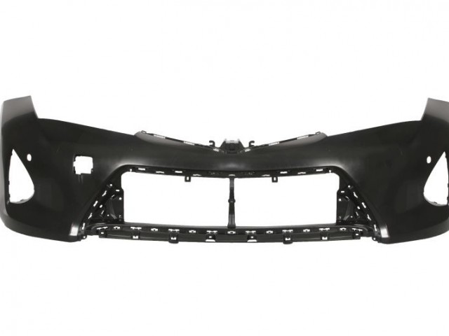 Toyota Auris E18 2012.09.01-2015.05.01 utángyártott új első lökhárító fényszóró mosó jelöléssel, parkszenzor helyes