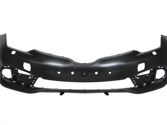 Toyota Auris E18 2015.06.01-2019.02.01 utángyártott új első lökhárító, fényszoró mosó helyes, parkszenzor hely jelöléssel