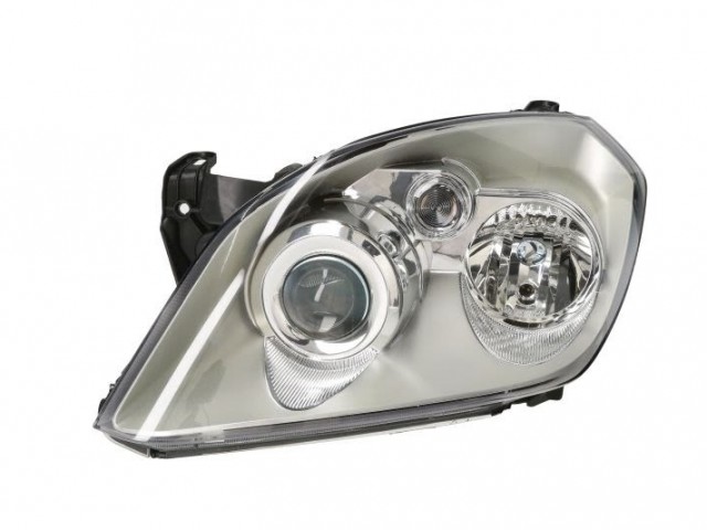Opel Tigra TT 2003.09.01-2009.08.31 utángyártott új bal első fényszóró H1/H7 szürke házas 