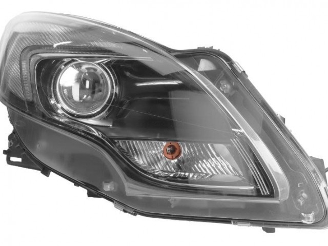 Opel Zafira C 2011.11.- 2016.11. utángyártott új jobb első fényszóró HIR2, króm keret (motorral) DEPO