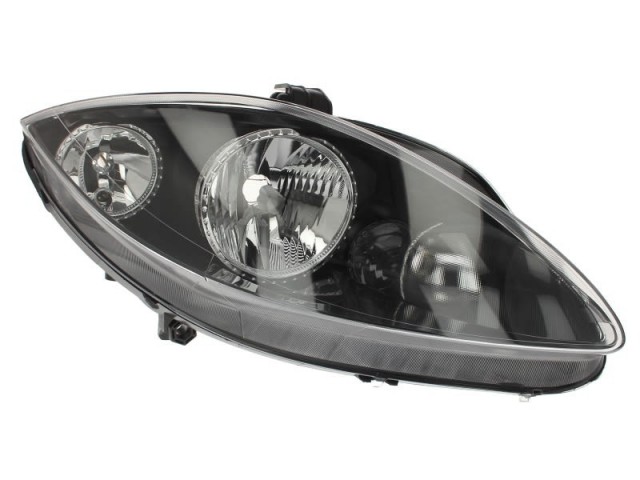 Seat Altea 5P, Altea XL , Leon, Toledo  utángyártott új jobb első fényszóró H7/H1 fekete házas (motoros) DEPO