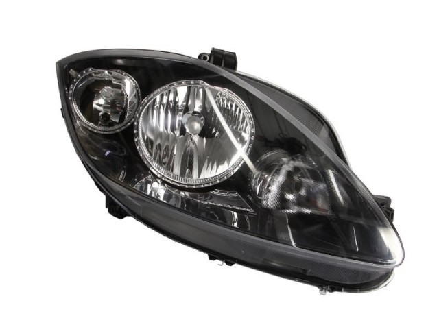 Seat Altea 5P 2009-2015, Altea XL, Toledo, Leon utángyártott új jobb első fényszóró H7/H1 fekete házas (motoros) DEPO