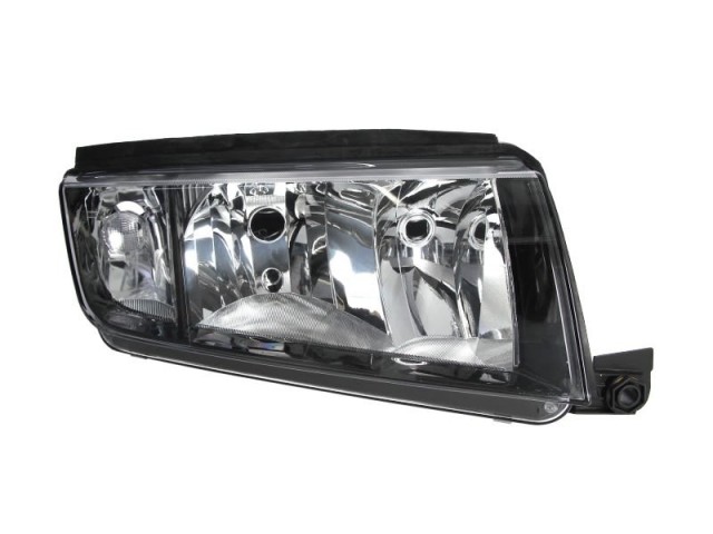 Skoda Fabia I. 1999.08.01-2007.04.30 utángyártott új jobb első fényszóró H7/H3 (fekete házas) DEPO