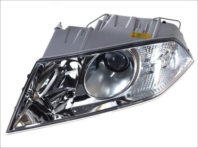 Skoda Octavia II. 2004.03.01-2008.12.31 utángyártott új bal első fényszóró XENON D1S/H1 króm h. (motorral) DEPO