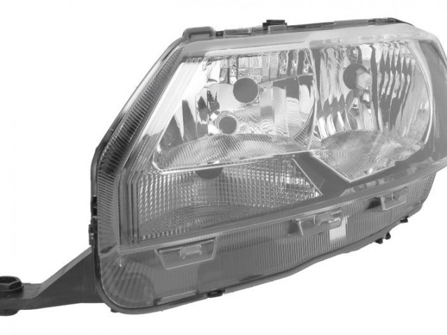 Skoda Rapid 2012-2017 utángyártott új bal első fényszóró H7/H15 (motorral) DEPO