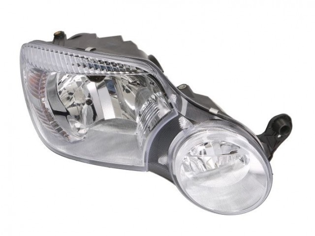 Skoda Yeti 2009.11.01-2013.08 utángyártott új jobb első fényszóró H4/H7 ködl. (motorral) 