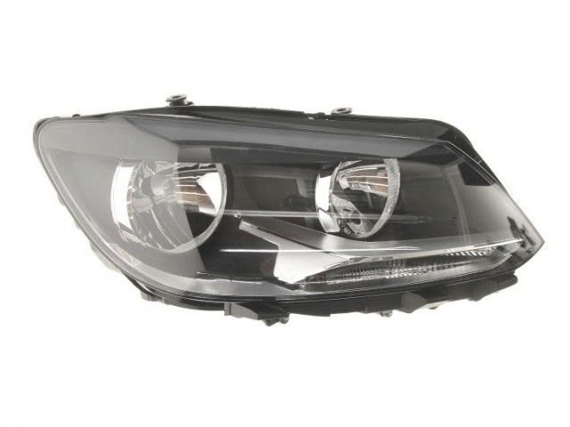 Volkswagen Caddy III. 2010.01.01-2015.05.30, Touran 2010.08.01-2015.04.30 utángyártott új jobb első fényszóró H7/H15 napp. fény (motorral) DEPO