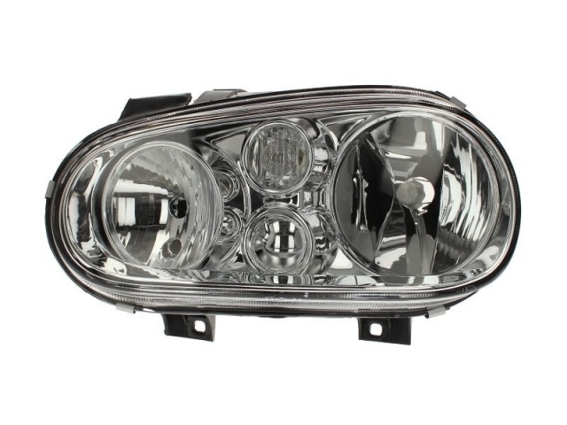 Volkswagen Golf IV. 1997.10.01-2003.09.30 utángyártott új bal első fényszóró H1/H7 (el.állíth.) DEPO