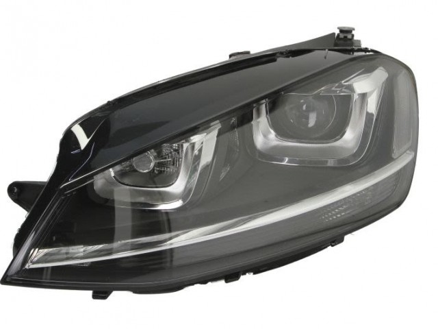 Volkswagen Golf VII 2012.10.01-2016.10.31 utángyártott új bal első fényszóró D3S/H7/H21 XENON (motorral) DEPO