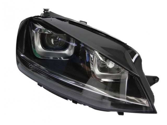 Volkswagen Golf VII 2012.10.01-2016.10.31 utángyártott új jobb első fényszóró D3S/H7/H21 XENON (motorral) DEPO