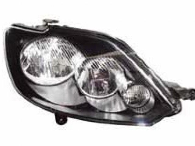 Volkswagen Golf Plus 2009.03.01-2014.01.30 utángyártott új jobb első fényszóró H7/H15, fekete h. (motorral) DEPO