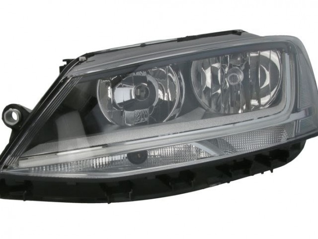 Volkswagen Jetta 2014-2018 utángyártott új bal első fényszóró 2H7+LED (motorral) DEPO