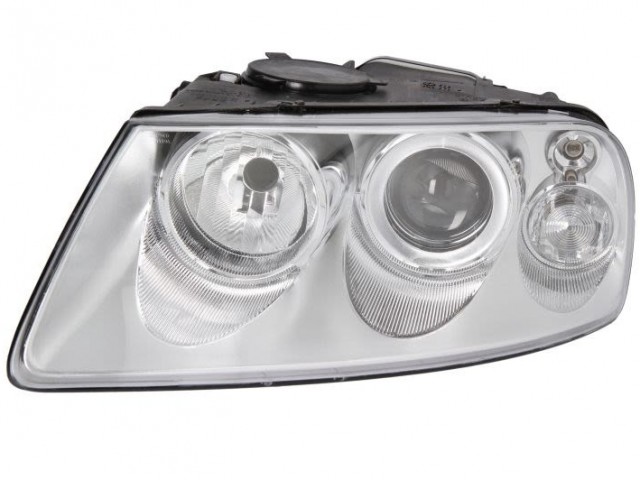 Volkswagen Touareg 7L 2002.11.01-2007.02.28 utángyártott új bal első fényszóró H9/H7 (motorral) DEPO