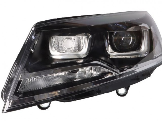 Volkswagen Touareg 7P 2014.10.01-2018.04.30 utángyártott új bal első fényszóró XENON D8S napp. fény (motorral) DEPO