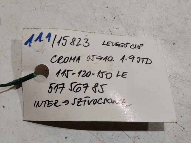 Fiat Croma  2005-2010 Levegőcső  használt turbóból az intercollerba 51756800