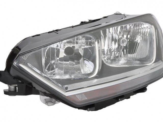 Volkswagen VW GOLF SPORTSVAN VII 2015-2017 utángyártott új bal első fényszóró H7/H15, motorral (fekete házas) DEPO