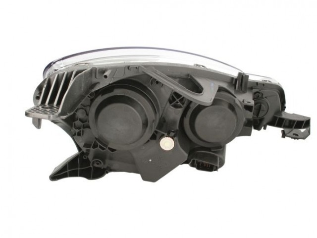 Citroen C3 2013.03.01-2016.12.31 utángyártott új bal első fényszóró H7/H1, fekete házas (motorral) DEPO