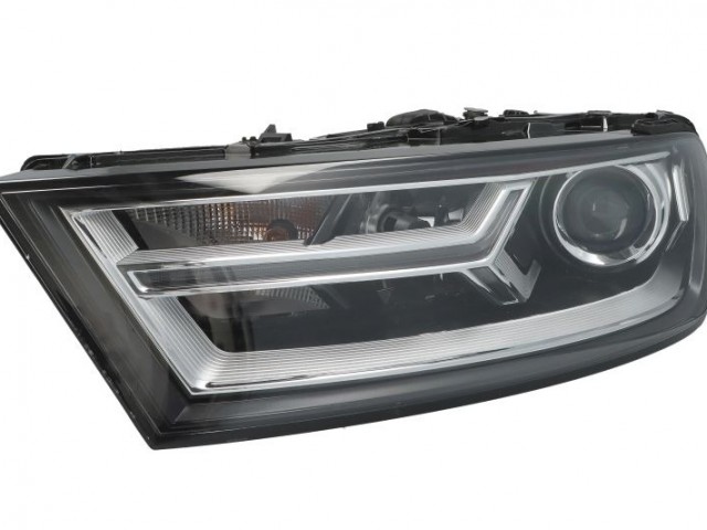 Audi Q7 (4M) 2015.03.01-2019.08.30 utángyártott új bal első fényszóró üres Bi-XENON D5S/H7/LED (motorral) TYC