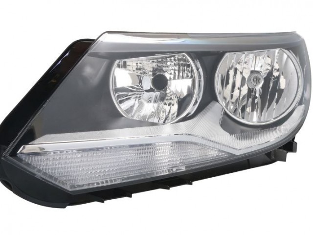 Volkswagen Tiguan 2011.07.01-2015.12.01 utángyártott új bal első fényszóró H7/H15 (motorral) TYC